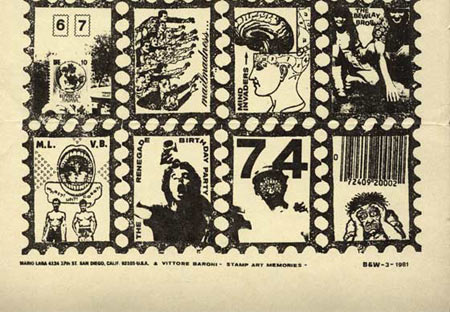 Mario Lara and Vittore Baroni: Stamp art emlékek, 1981.