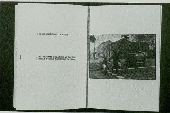 Lawrence Weiner és Giorgio Colombo: Egyszer volt, 1973.