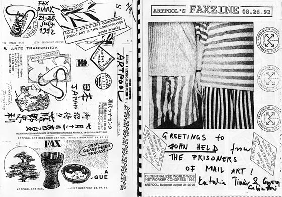 Artpool’s Faxzine, 1992.