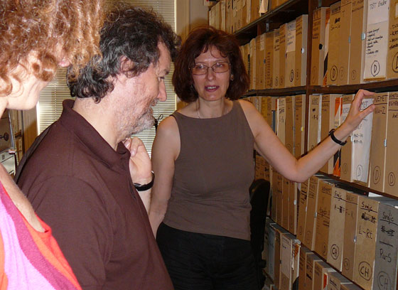 Danilo Eccher and Júlia Klaniczay, Artpool, Budapest, 2008.