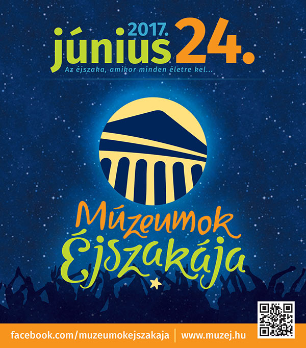 Múzeumok Éjszakája flyer, 2017.