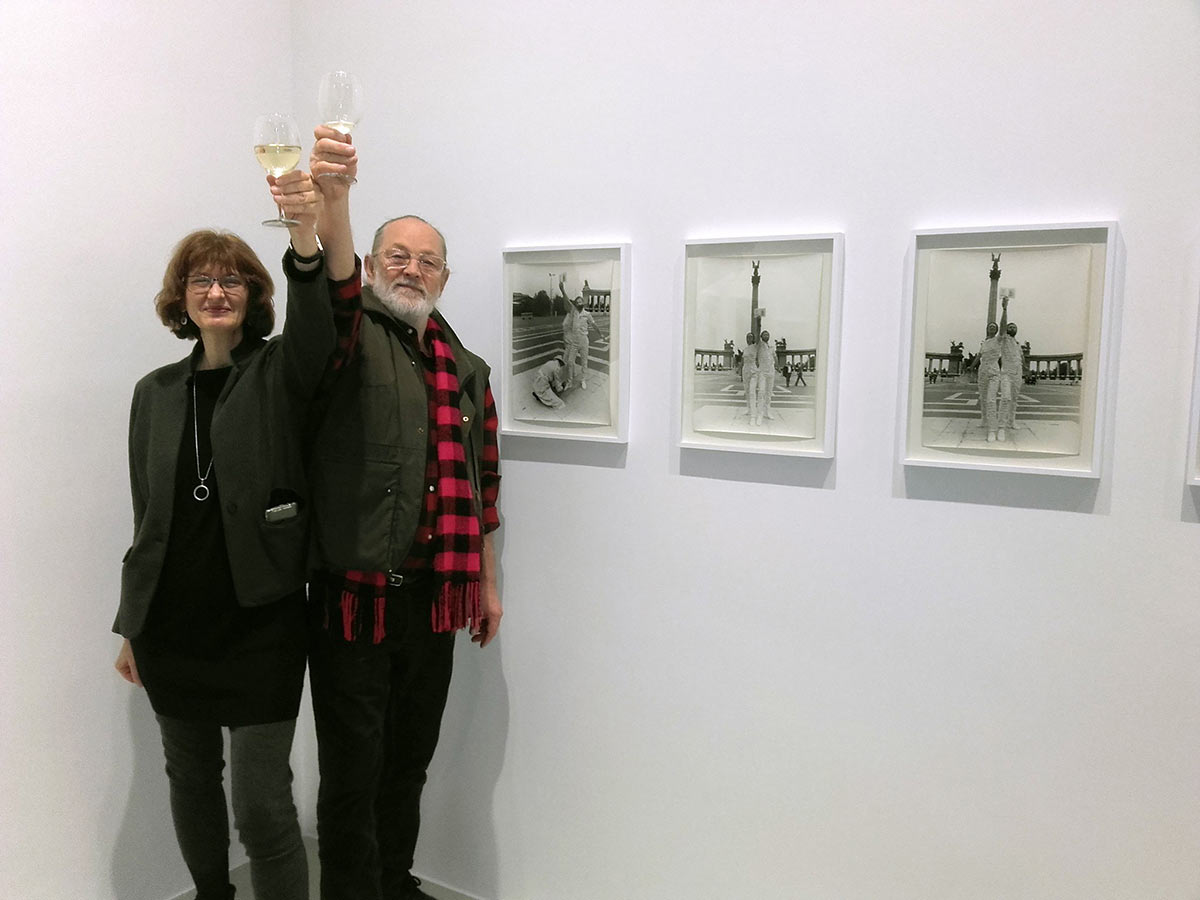 Júlia Klaniczay and György Galántai, 21 Photos from the Mukhina Project, Vintage Gallery, Budapest, Photo: György Hegedűs, 2017