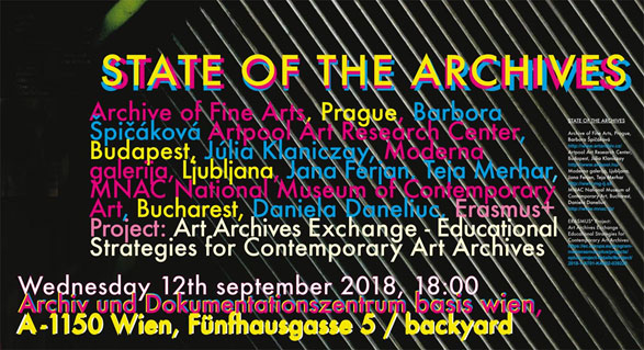 State of the Archives, basis wien, Bécs, Ausztria, 2018.