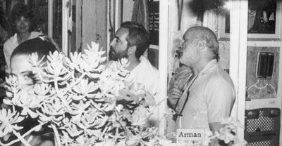 Arman / Armand Pierre Fernandez in Nice, France, 1982.