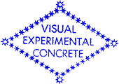 Logo of Visual Experimental Concrete by Rod Summers.