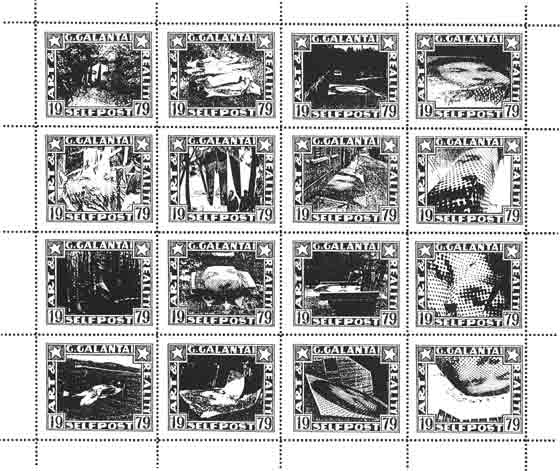 György Galántai: Art & Reality - Selfpost, 1979–95.