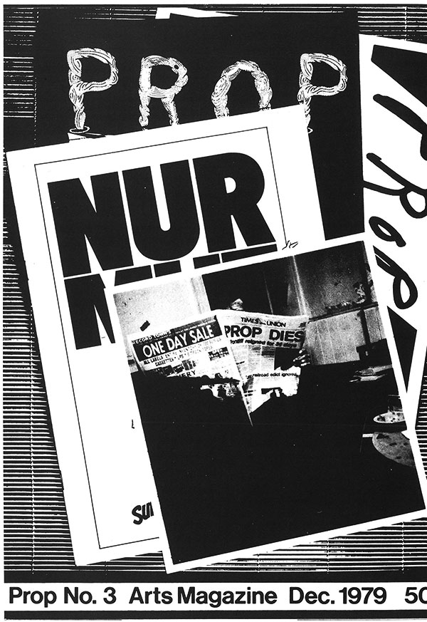 Joachim Frank: Prop borító, No. 3., Arts Magazine, 1979 december