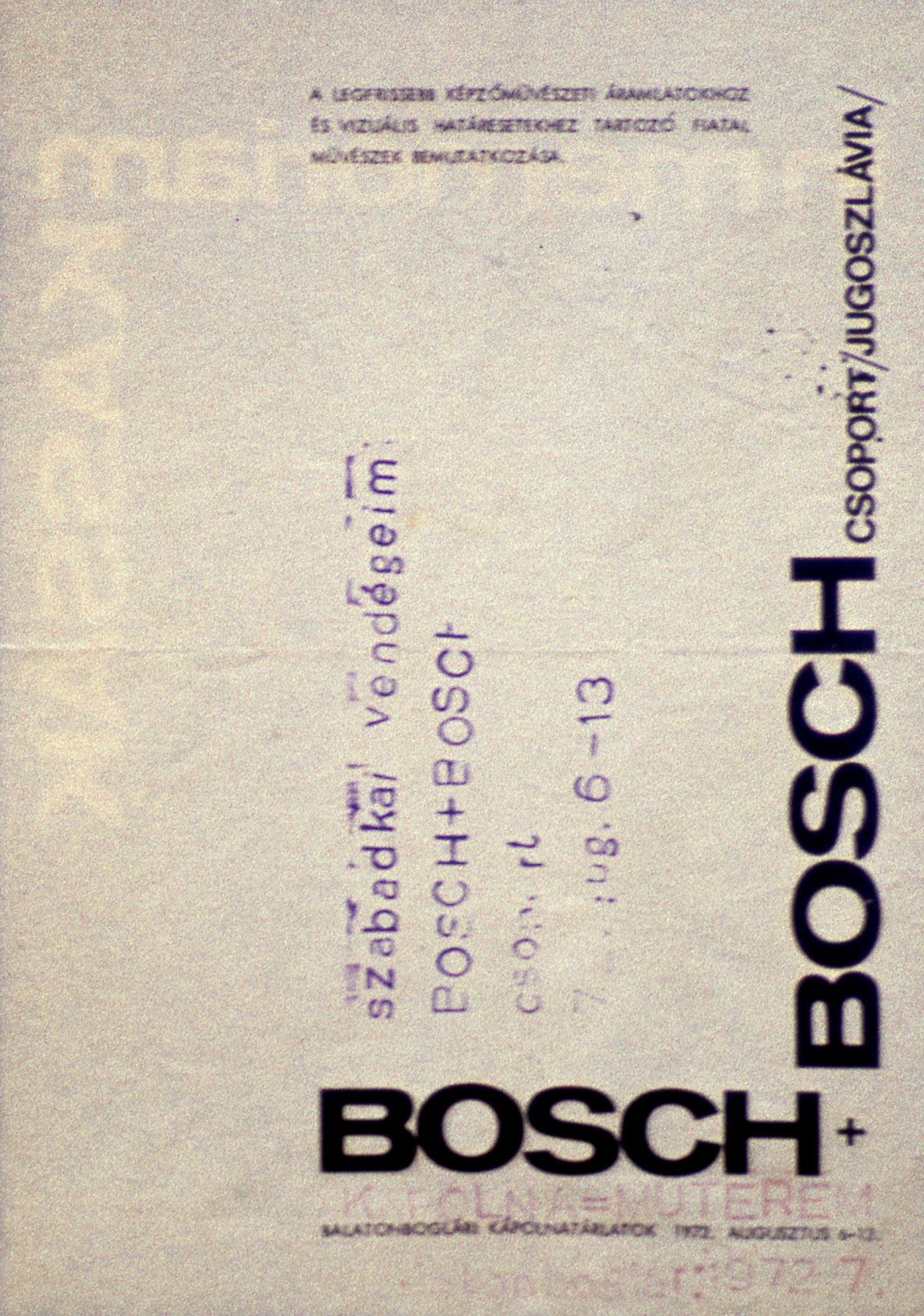 A Bosch + Bosch csoport szórólapja