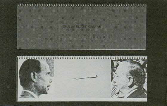John Baldessari: Brutus megölte Cézárt, 1976.