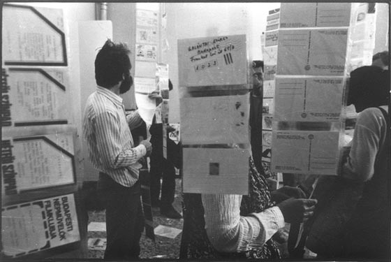 Artpool’s Periodical Space No 7. - ART + POST exhibition - Mini Gallery in Újpest, Budapest, 1981.