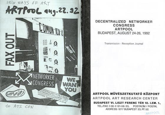 Artpool’s Faxzine, 1992.